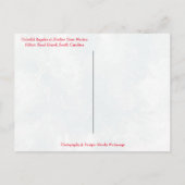 サンタもしーはカヤックし忙したそうじゃなかった! ポストカード (裏面)