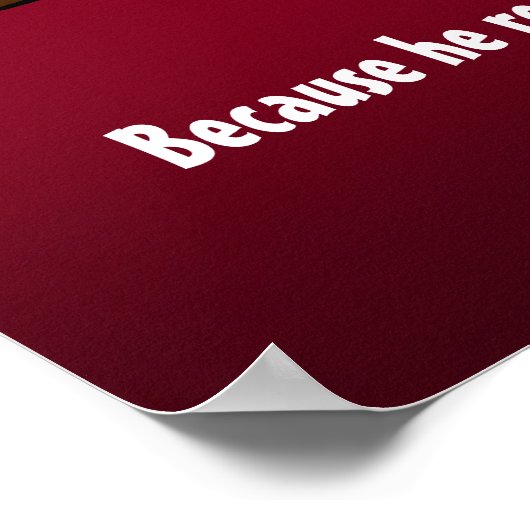 サンタもしーポスターが悪いおもしろいこと ポスター (角)