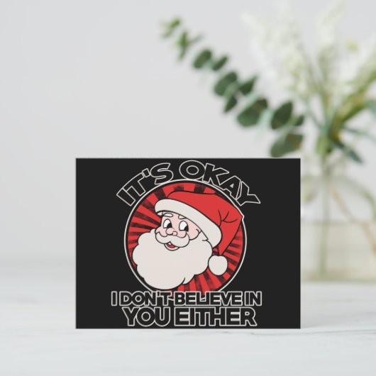 サンタも君の中に信じ入らない シーズンポストカード (スタンド正面)