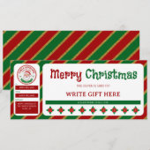 サンタも認めたクリスマスギフト券 (正面/裏面)