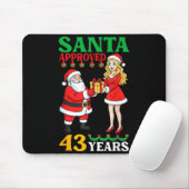 サンタも認めた 43歳の誕生日おめでとう クリスマス マウスパッド (マウス)