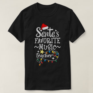 サンタも認める音楽の先生アート Tシャツ
