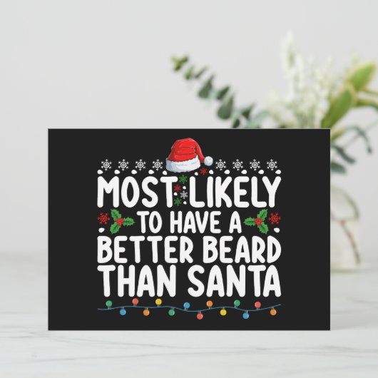 サンタよりひげのほうが強いらしい 招待状 (スタンド正面)