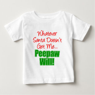 サンタより顔の方が良い ベビーTシャツ