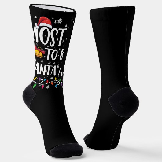 サンタをこき使うおもしろクリスマス ソックス (傾斜あり)