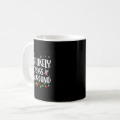 サンタをこき使う一家でおそろいのC コーヒーマグカップ (正面左)