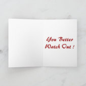 サンタをジャグリング シーズンカード (内部)