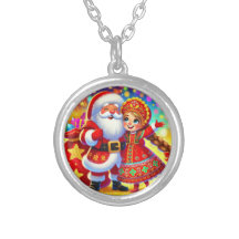 サンタをフィーチャーした喜ばしいクリスマスシーン