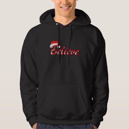 サンタを信じて クリスマスの手紙 グラフィック パーカ (正面)