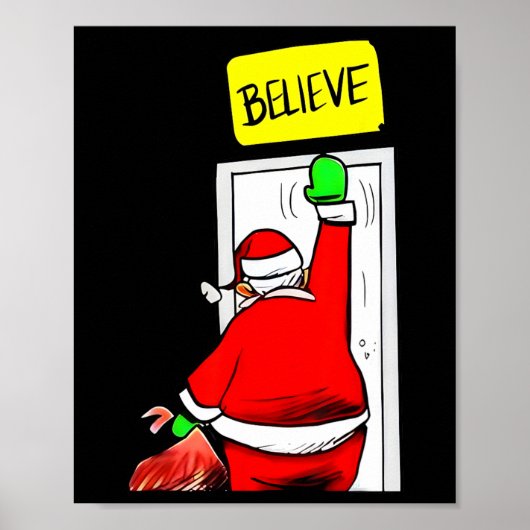 サンタを信じて クリスマス ポスター (正面)