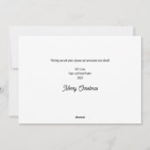 サンタを信じて フォト シーズンカード (裏面)