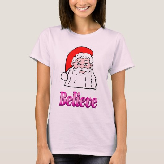 サンタを信じてTシャツ Tシャツ (正面)