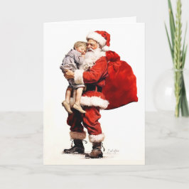 サンタを待っている カード