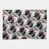 サンタを待っている キッチンタオル (横)