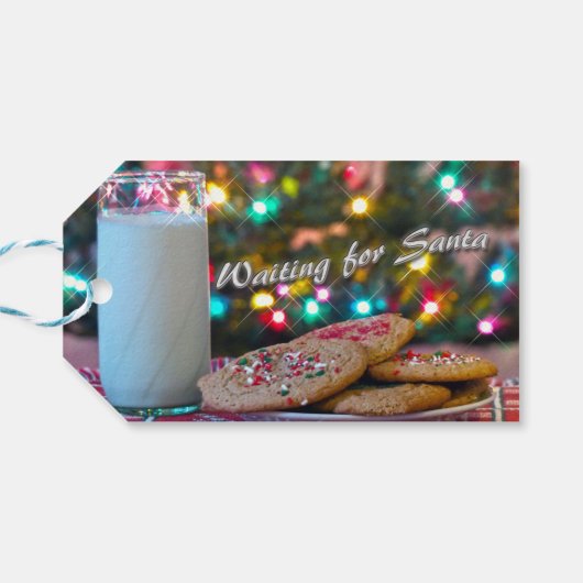 サンタを待っている ギフトタグ (裏面横)