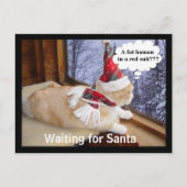 サンタを待っている シーズンポストカード (正面)