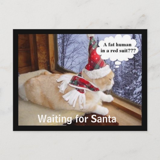 サンタを待っている シーズンポストカード (正面)