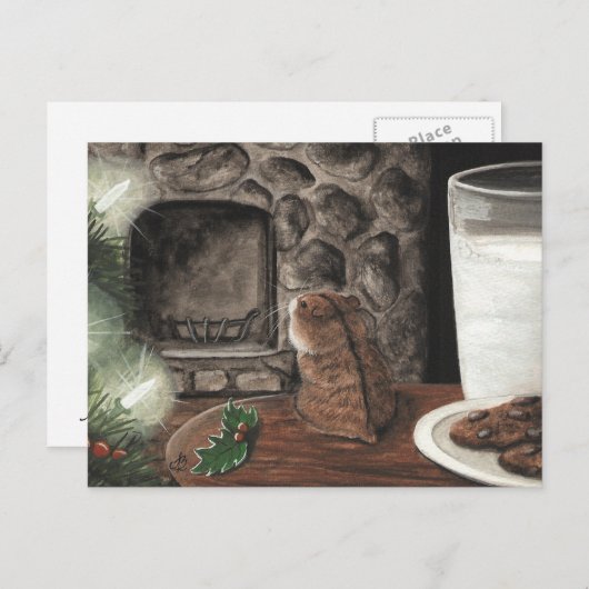 サンタを待っている シーズンポストカード (正面/裏面)