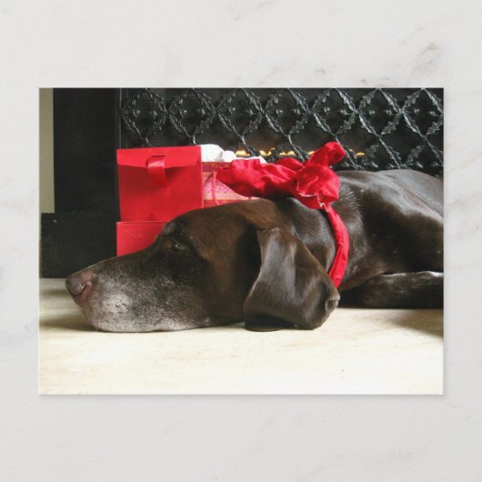 サンタを待っている シーズンポストカード (正面)