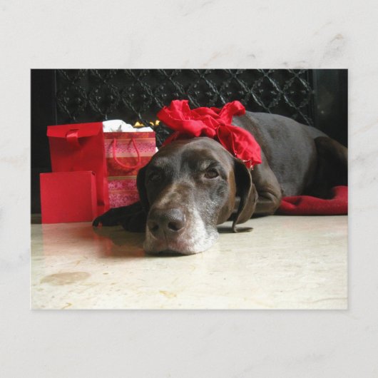 サンタを待っている シーズンポストカード (正面)