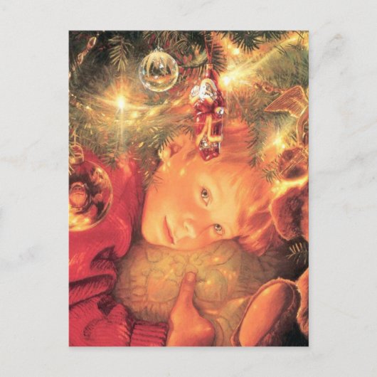 サンタを待っている シーズンポストカード (正面)