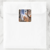 サンタを待っている スクエアシール (バッグ)