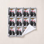 サンタを待っている バスタオルセット (ウォッシュタオル)