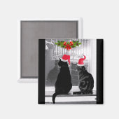 サンタを待っている マグネット (正面/裏面)