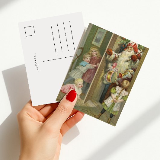 サンタを待っている | ヴィンテージクリスマス ポストカード