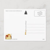 サンタを待って寝ちゃった! シーズンポストカード (裏面)