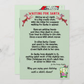 サンタを待つクリスマスの詩  シーズンカード (正面/裏面)