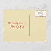 サンタを待つ – ヴィンテージビクトリアンクリスマス シーズンポストカード (裏面)