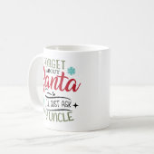 サンタを忘れておじさんに聞こう クリスマス コーヒーマグカップ (正面左)