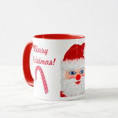 サンタを愛するクリスマス 名前 マグカップ (正面左)