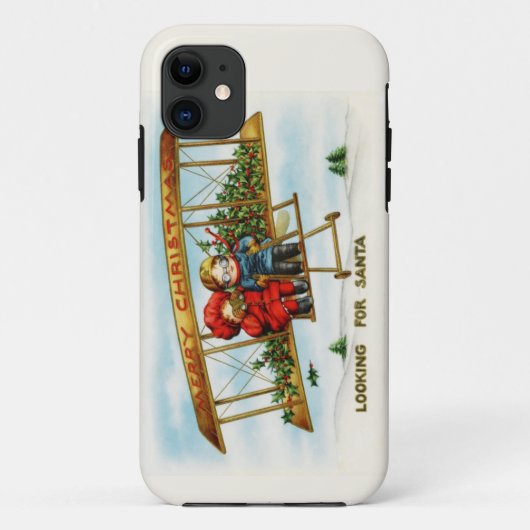 サンタを探しているヴィンテージクリスマスの子供たち Case-Mate iPhoneケース (裏面)