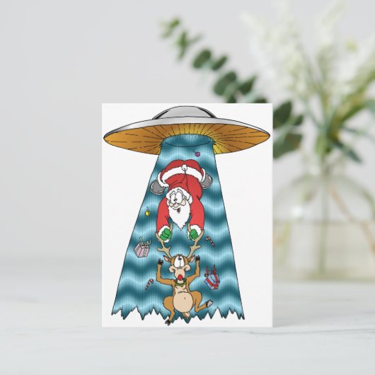 サンタを盗むことを試みること シーズンポストカード (スタンド正面)