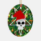 サンタを迎える セラミックオーナメント (右)