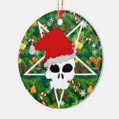 サンタを迎える セラミックオーナメント (左)