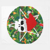 サンタを降ろす毛布 フリースブランケット (正面(横))