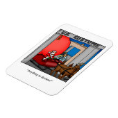 サンタアおもしろいットカスタムズユーモアマグネットギフト マグネット (左側)