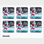 サンタアイススケートで滑るアットウィンターフェスト スクエアシール (シート)