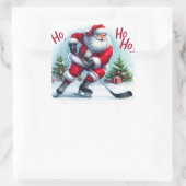 サンタアイススケートで滑るforクリスマス応援 スクエアシール (バッグ)