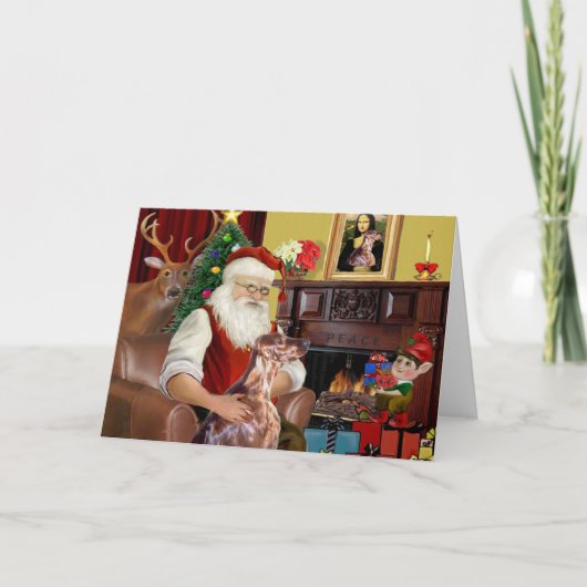 サンタアイリッシュセッター シーズンカード (正面)