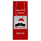 サンタアイン来ズドリンクアップワインボトル抱き枕 ワインギフトバッグ (裏面)