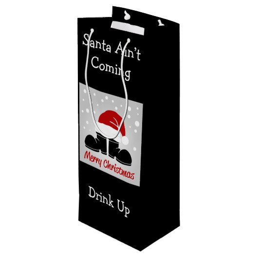 サンタアイン来ズドリンクアップワイン抱き枕 ワインギフトバッグ (裏面アングル)