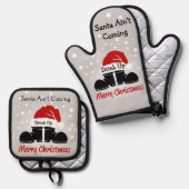 サンタアイン来ズ 鍋つかみ&鍋敷きセット (正面/裏面)