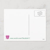 サンタアウトライン着色パーソナライズされたはがき シーズンポストカード (裏面)