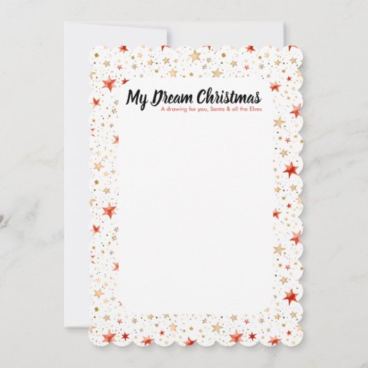 サンタアクティビティへの手紙DIY子供へクリスマス 招待状 (裏面)