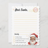 サンタアクティビティへの手紙DIY子供へクリスマス 招待状 (正面)