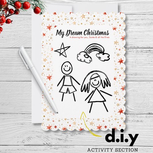 サンタアクティビティへの手紙DIY子供へクリスマス 招待状